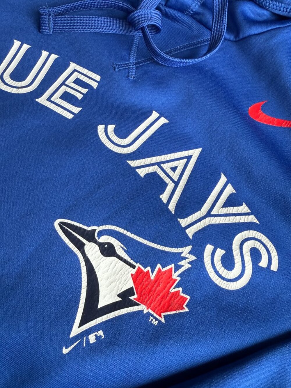 Official Nike Toronto Blue Jays Therma-FIT Hoodie Blue Medium - Picture 7 of 9